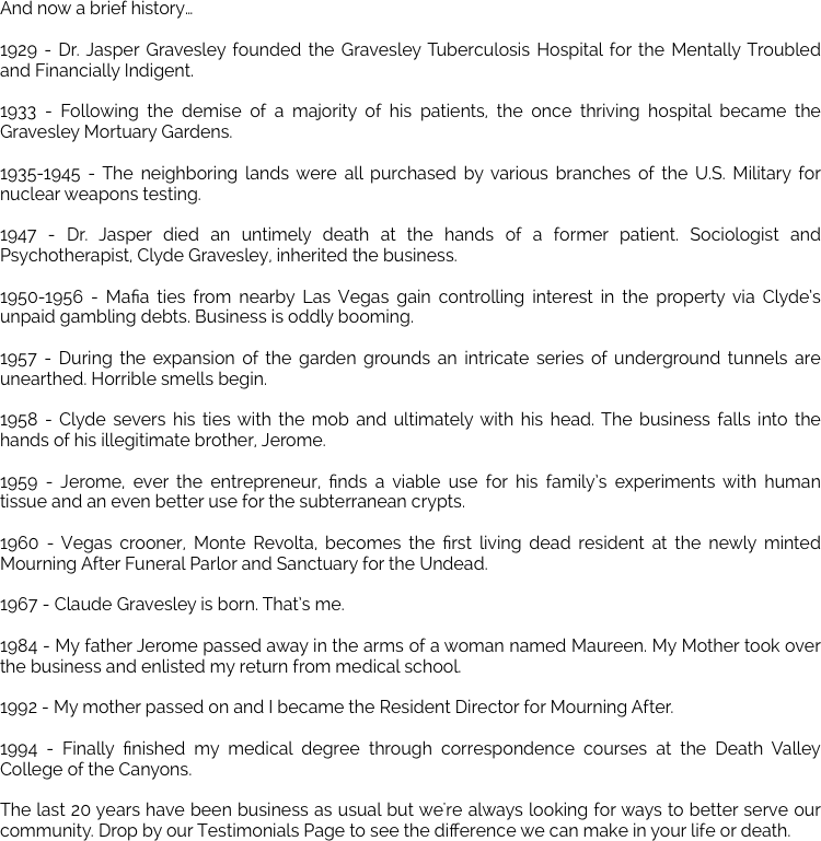 And now a brief history…